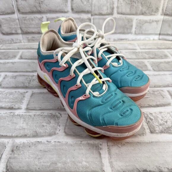 Nike Air Vapormax Plus Easter Blue Teal Volt Pink CW7014-100 Women’s Size 7 - Picture 12 of 12